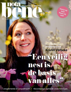 Kristel Verbeke op de cover van NotaBene